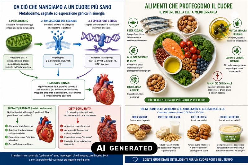 Nutrizione e salute del cuore: dal nutriente al gene